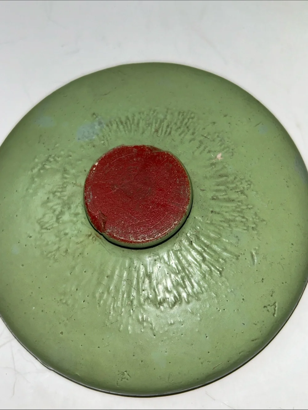 1930’s/40’s Hand Painted Unmarked Ransburg Stoneware Cookie Jar or Crock
